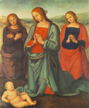 彼得羅 貝魯吉諾 Madonna with Saints Adoring the Child